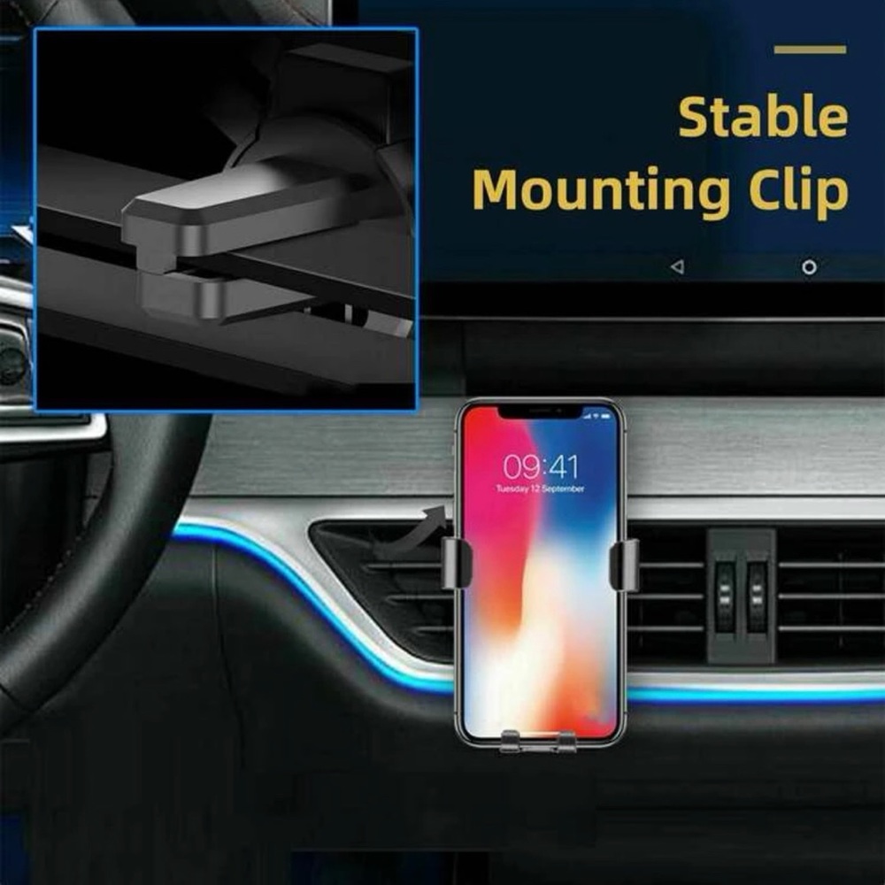 Solid Car Air Outlet Phone Holder - Picture 4 of 4